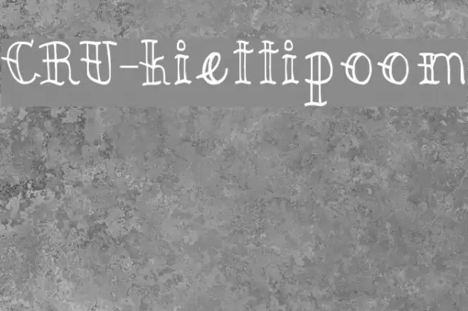 CRU-kiettipoom Fonte examples