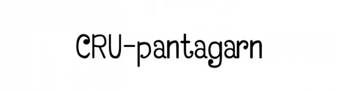 CRU-pantagarn  フリーフォントのダウンロード