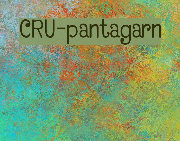 CRU-pantagarn Font examples