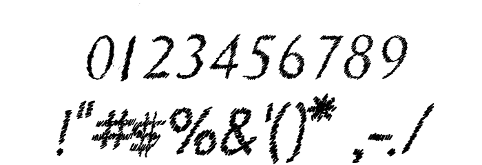 CRU-pokawin-Alize pencil-Italic Font OTHER CHARS