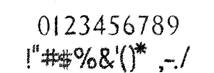 CRU-pokawin-Alize pencil Font OTHER CHARS