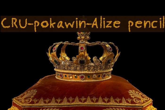 CRU-pokawin-Alize pencil Font examples