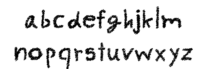 CRU-pokawin-Alize pencil Font LOWERCASE