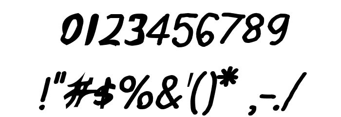 CRU-pokawin-Hand-Written Italic bold Font OTHER CHARS