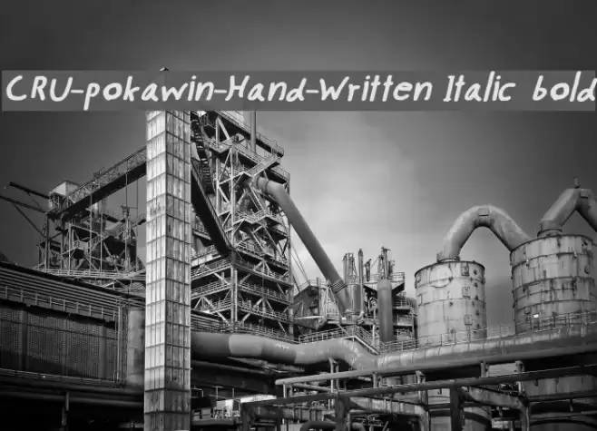 CRU-pokawin-Hand-Written Italic bold Font examples