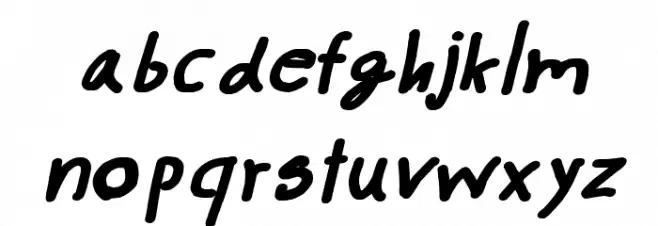 CRU-pokawin-Hand-Written Italic bold Fuentes MINÚSCULAS