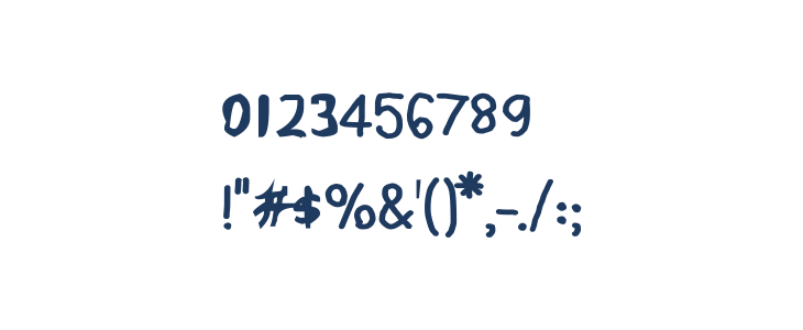 CRU-pokawin-Hand-Written bold Other Characters