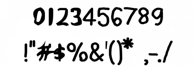 CRU-pokawin-Hand-Written bold Font OTHER CHARS