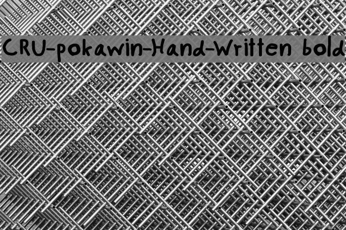 CRU-pokawin-Hand-Written bold Example 3
