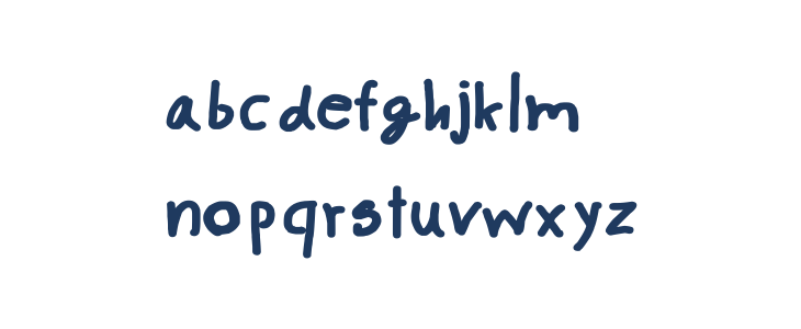 CRU-pokawin-Hand-Written bold Lowercase