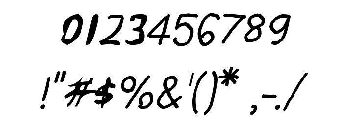 CRU-pokawin-Hand-Written italic Font OTHER CHARS