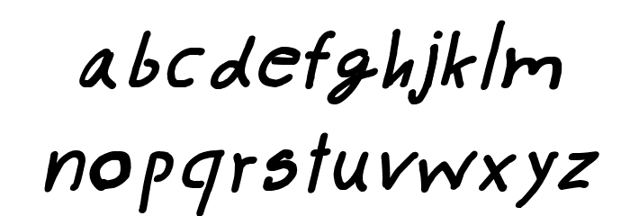 CRU-pokawin-Hand-Written italic Font LOWERCASE