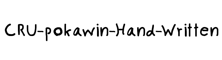 CRU-pokawin-Hand-Written  免费字体下载