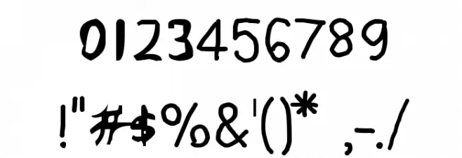 CRU-pokawin-Hand-Written Font OTHER CHARS