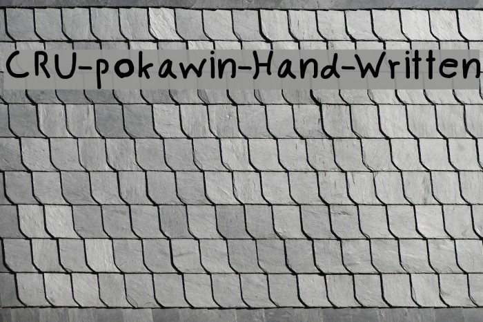 CRU-pokawin-Hand-Written Example 2