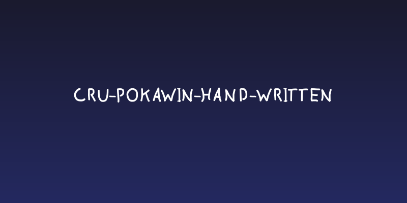 CRU-pokawin-Hand-Written Social Header