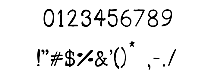 CRU-sittirong Font OTHER CHARS