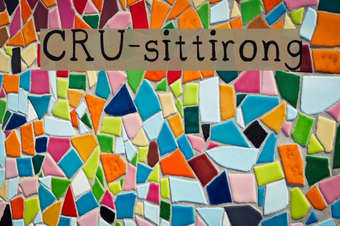 CRU-sittirong Font examples