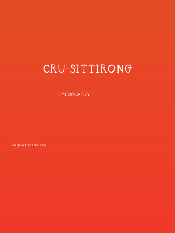 CRU-sittirong Poster