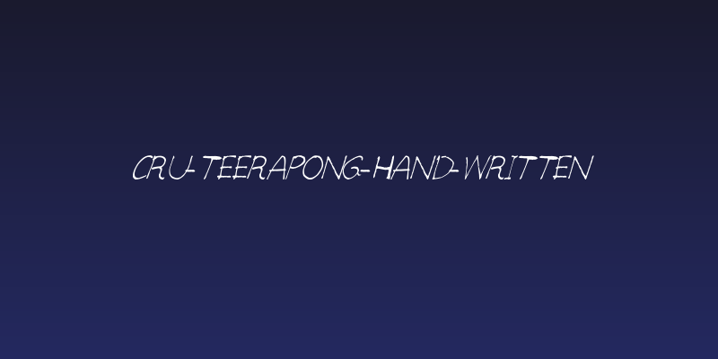 CRU-teerapong-Hand-Written Social Header