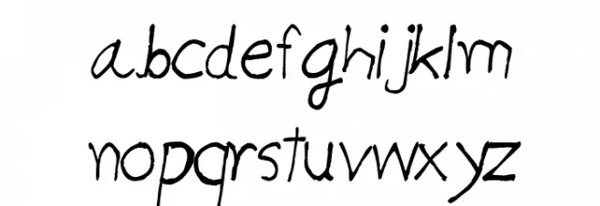 CRU-teerapong-Hand-Written फ़ॉन्ट लोअरकेस