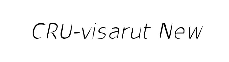 CRU-visarut New Font