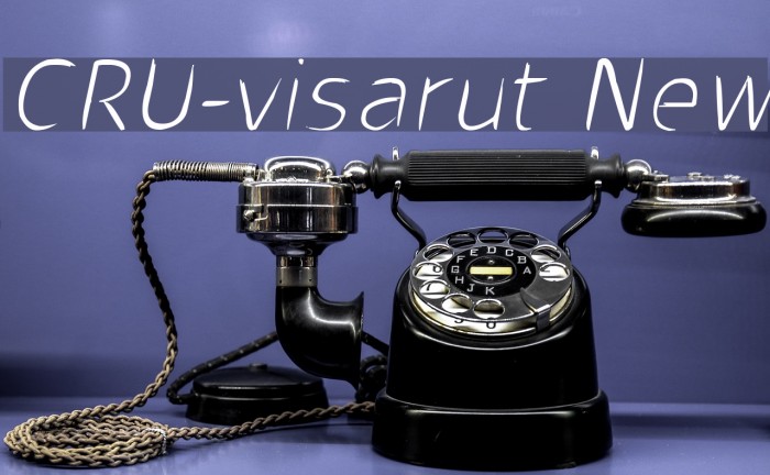 CRU-visarut New Font examples
