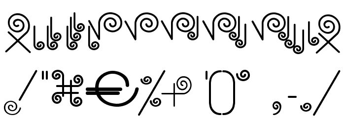 CRUL.TTF Font OTHER CHARS