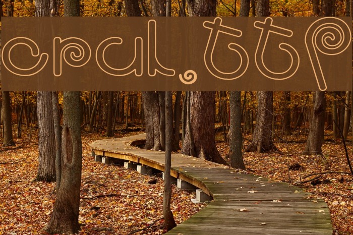 CRUL.TTF Font examples
