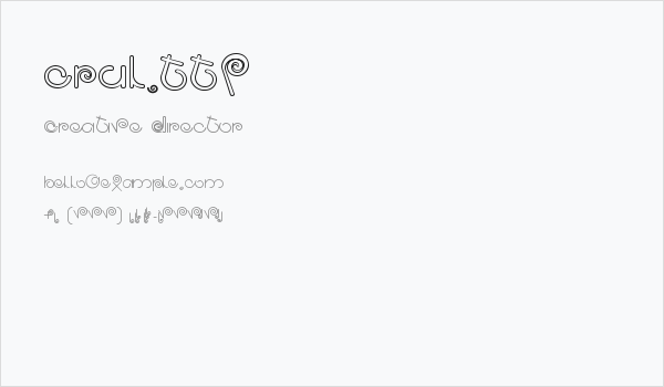 CRUL.TTF Business Card