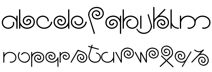 CRUL.TTF Font LOWERCASE