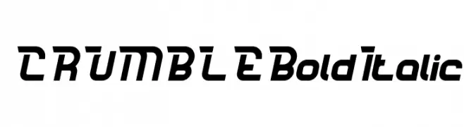 CRUMBLE Bold Italic  Frei Schriftart Herunterladen