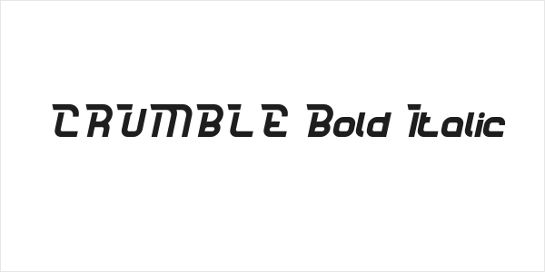CRUMBLE Bold Italic Logo
