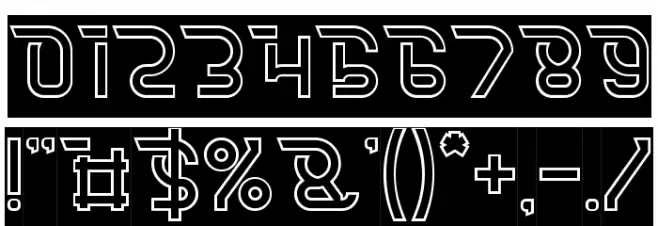 CRUMBLE-Hollow-Inverse Font OTHER CHARS