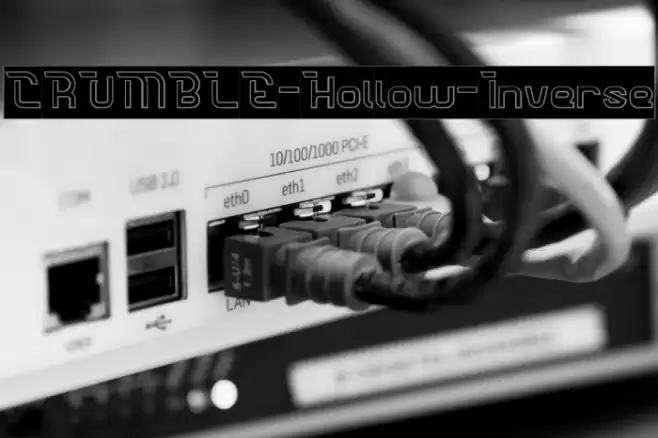 CRUMBLE-Hollow-Inverse Font examples