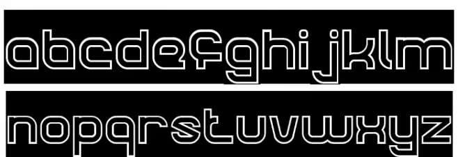 CRUMBLE-Hollow-Inverse 字体 小写