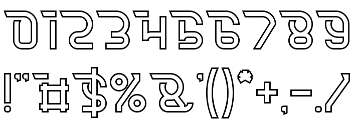 CRUMBLE-Hollow Font OTHER CHARS