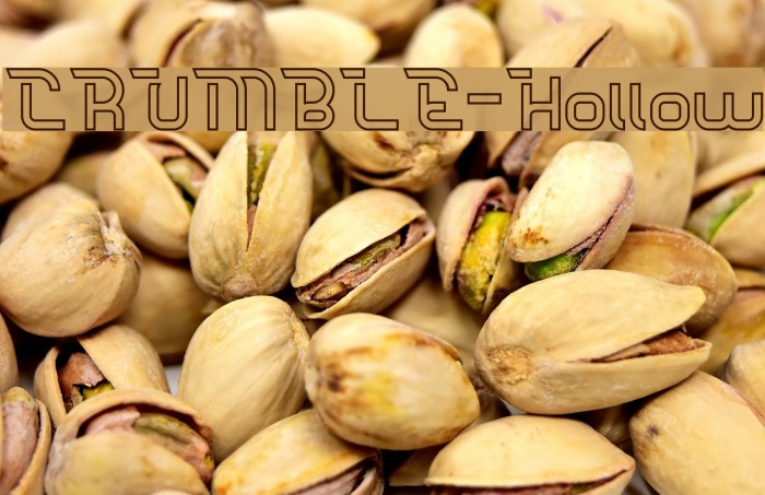 CRUMBLE-Hollow Font examples