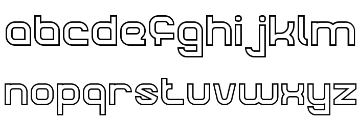 CRUMBLE-Hollow Font LOWERCASE