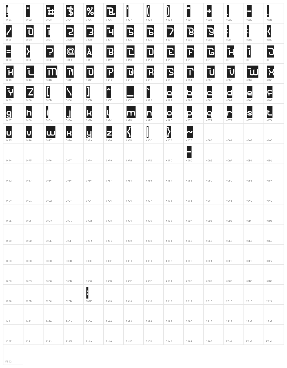 CRUMBLE-Inverse Character Map