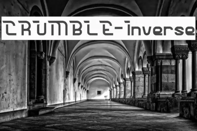 CRUMBLE-Inverse Font examples