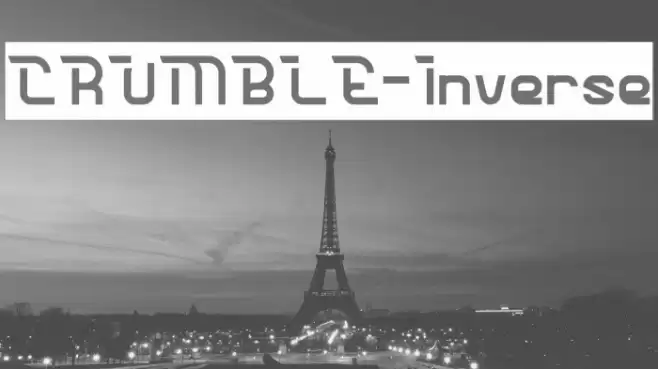 CRUMBLE-Inverse Font examples