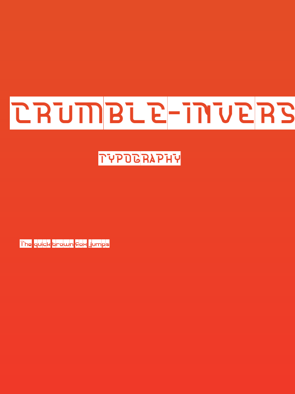 CRUMBLE-Inverse Poster