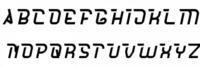 CRUMBLE Italic फ़ॉन्ट अपरकेस