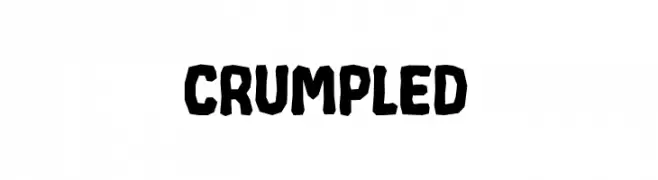 CRUMPLED  Frei Schriftart Herunterladen