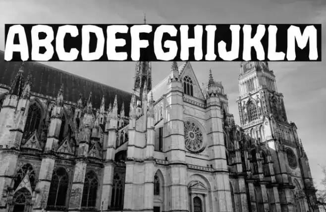 CRUMPLED Font examples