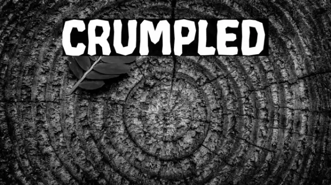 CRUMPLED Font examples