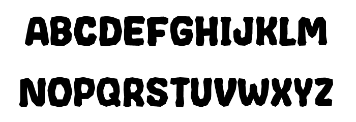 CRUMPLED Font LOWERCASE