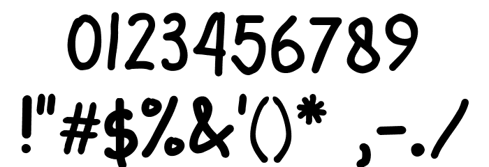 CRUNCHY STICK Font OTHER CHARS