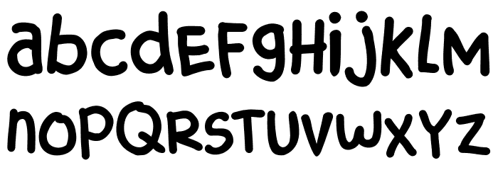 CRUNCHY STICK Font LOWERCASE